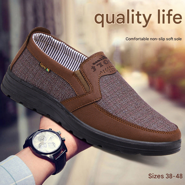 Euro Step Old Beijing Cloth M, Spring Autumn Soft Sole Non-Slip Dad Shoes, Breathable Casual Shoes For Middle-Aged And Elderly_vogvips.com