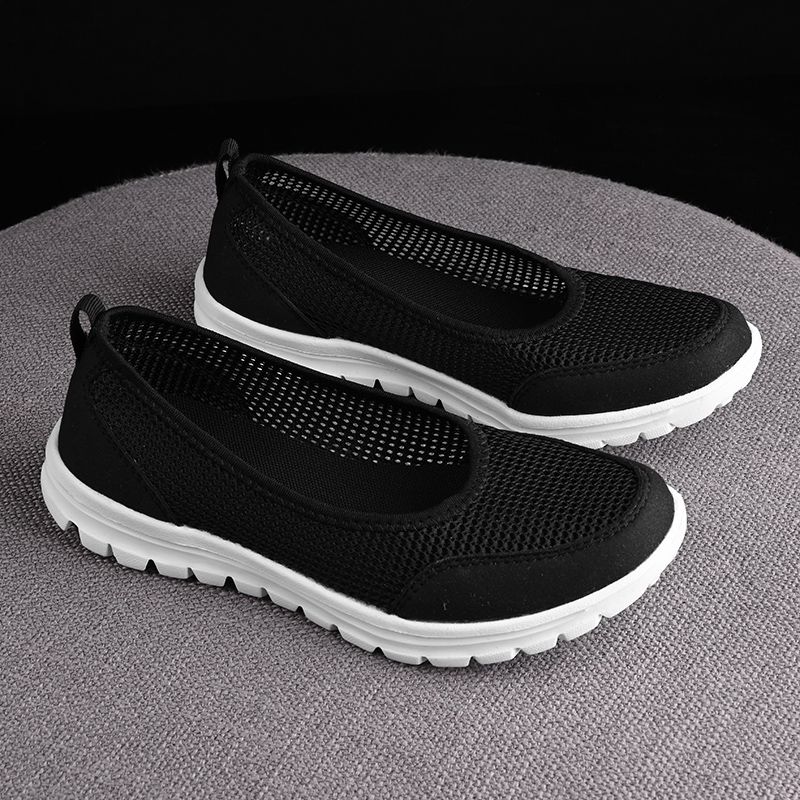 Women's Vulcanized Fashion Light Breathable Mesh Walking Flat Women Casual Sneakers 2022 Tenis Feminino Female Shoes_vogvips.com