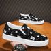 Summer Breathable Canvas For Men, Slip-on Driving Non-slip, Wear-resistant, Fashionable, Versatile Trendy Shoes,_vogvips.com