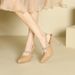 1088-16 Rhinestone One-Strap Heel Sandals For Women Pointed Toe Stiletto Waterproof Platform Single Shoes Backless_vogvips.com