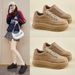 Little White Shoes Female Students Thick-soled Heightening Shoes Sports Board Shoes Casual_vogvips.com