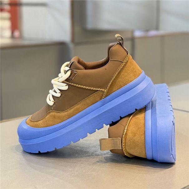 Trendy Men's Shoes, 2025 Winter New Model, Non-Slip Retro Sneakers, Low-Top, Stylish, Fleece-Lined, Thick-Soled Forrest_vogvips.com
