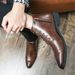 European Warm Series Plus Size Fashion Youth Lace-up High-top Martin British Style Men's Pointed Toe Zipper Formal Leather Boots_vogvips.com