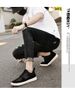 Men's Mesh Splicing Low-top Lace-up Board Shoes Breathable Invisible Inner Height-increasing Casual Shoes Men's Shoes_vogvips.com