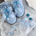 Ins Blue Mesh Bow Crystal Beaded Shoe Buckle Fashionable All Match Shoe Pendant Shoe Flower Shoe Buckle Shoe Decoration Female_vogvips.com