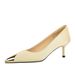 2627-A1 Fashion Banquet High Thin Heels, Shallow Mouth Silk, Metal Pointed Tips, Slim, Medium, Single Order Shoes For_vogvips.com