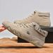 European Warm Series LDECK Large Size Octopus Men's High Unisex Sports Casual Shoes Top Layer Genuine Leather Martin Boots_vogvips.com