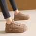 Platform White Sneakers For Women - Casual Shoes With Hidden Heel Lift | Streetwear Fashion For Students & Daily Wear_vogvips.com