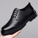 Summer Men's Casual Breathable Thick Soled Non Slip Workwear Leather Shoes, Hollowed Out Sandals_vogvips.com