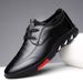 Men's Autumn Breathable Men's Casual Business Leather Shoes, Lace-up Slip-on Korean Style Work Shoes_vogvips.com