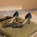 Sheepskin High Heels For Women Thin Heel Spring New Pointed Toe Metal Chain Shallow Mouth Pumps_vogvips.com