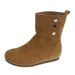 Unique Style Slouch Short For Women 2025 Autumn Winter Thick Heel Square Toe Western Cowboy Riding Martin Boots_vogvips.com