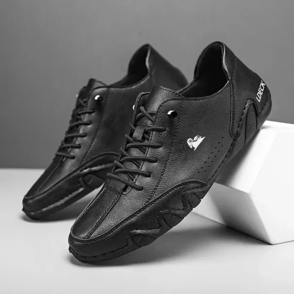 Men's Casual Shoes Lace Up Comfortable Soft Non Slip Durable Walking Shoes Classic Fashionable Trendy Park Walking Trav_vogvips.com