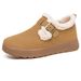 Women's Shoes Winter New Fashion Versatile Cotton With Fleece Lin Thickened Cross-Border Slip-On Snow Boots_vogvips.com