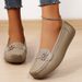 Women's Flat Shoes Soft Soles Soft Shoes Comfortable Large Size Bean Shoes For Women_vogvips.com