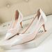 Women S Pumps Sexy Slim Women Stiletto High Heels Shallow Mouth Pointed Toe Mesh Hollow Polka Dot Single Shoes_vogvips.com