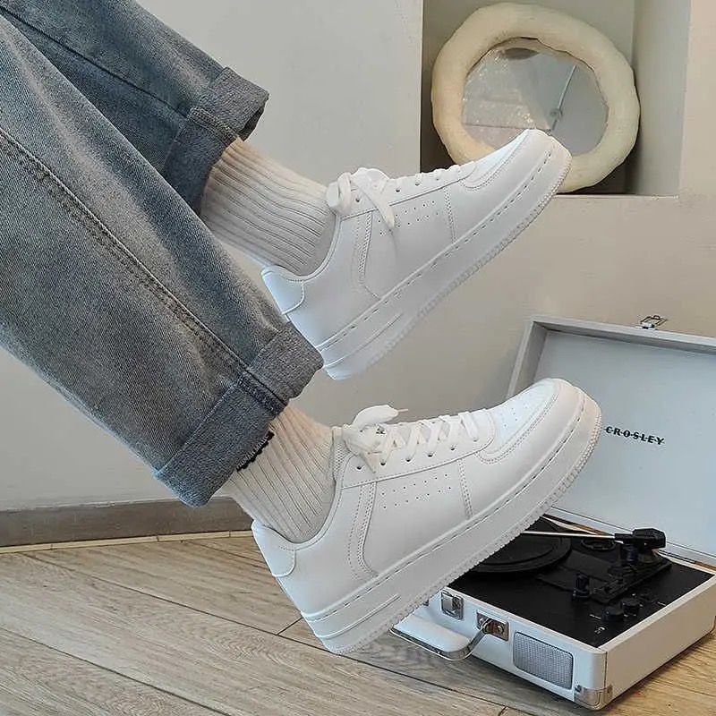 Men’s Shoes work all match high street sneakers men's sports casual black kitchen non slip trendy shoes_vogvips.com