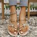Foreign Trade Plus Size Women's Summer Slippers Sandals Flower-shaped Rhinestone Flat Sandals Slip-on With Buckle Beach Sandals_vogvips.com