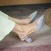 Fuhao Women's Single Shoes Spring 2022 Satin Thick Heel High Heels Metal Strap Round Toe Ladies Sandals_vogvips.com