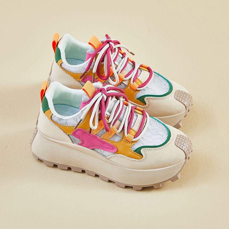 Daddy Shoes Female Student Sports Running Casual Shoes Platform Heightening Shoes_vogvips.com