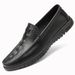Crocodile Pattern Casual Leather Shoes Men's Soft-soled Foot Cover Lazy Beanie Shoes Driving Shoes Dad Shoes_vogvips.com