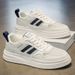 Men's 2026 New Summer Breathable Mesh White Sneakers, Versatile Casual Board Sports Shoes, Trendy Shoes For Students_vogvips.com