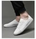 Lace-up Flat Baseplate Shoes Men's Casual Shoes Lace-up Shallow Mouth Sports Shoes_vogvips.com