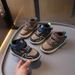 New Boys' High Top Basketball Shoes Girls' Baby Velcro Shoes Academy Style Shoes_vogvips.com