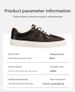 Men's Retro Leather & Suede Sneakers - Casual Lace-Up Shoes With Gum Sole, Versatile For Everyday Wear_vogvips.com