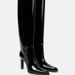 New Patent Leather Black Heels High Women Square Toe Thin Heel Straight Over-The-Knee Long Boots_vogvips.com