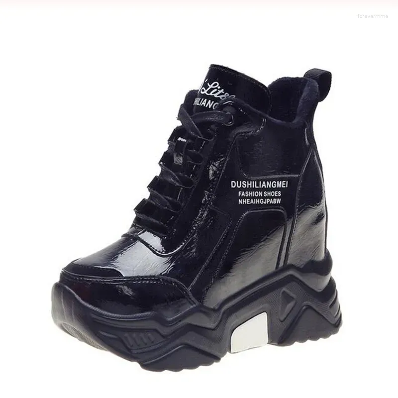 Casual Shoes Quality Chunky Platform Outdoor Sneakers Women Winter Warm Super High Heels Woman Height Increasing Boot_vogvips.com