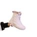 Women's Snow New Year Cotton Shoes Winter Fleece Lined Thickened Martin Thick Sole Waterproof Northeast Short Boots_vogvips.com