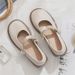 Mary Jane Leather For Women 2025 Spring Summer New Trendy High With Chunky Heels And Shallow Mouth Fairy Style Single_vogvips.com