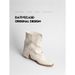 Sheepskin Version~2025 New Style Pointed Toe Slouch Pleated Cuff Women's Versatile Casual Short Boots Chunky Heel_vogvips.com
