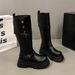Women's Shoes Two-Way Thick-Soled Riding Women 2025 Autumn Winter New Brown Over-the-Knee Long Boots Chunky Heel_vogvips.com