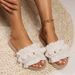 Women’s Shoes Outdoor Large Size Straight Line Women's Rope Bottom Large Flower Fashion Casual Outdoor Wear Flat Slippers_vogvips.com