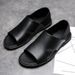 Sandals Men's Summer New Flat Bottomed Lightweight Middle-aged Men Outdoor Fashion Roman Beach Shoes Half Slippers_vogvips.com