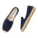 Spring New Fashion Round Toe Casual Cow Suede Solid Color Espadrille Couple Style Lazy Low Top Shoes_vogvips.com
