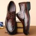 Euro Step New Genuine Casual Business Trendy Leather Brogue Fashion Men's Shoes_vogvips.com
