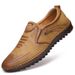 2025 New Casual Trendy Hollow Out White Summer Breathable Men's Business Hand-sewn Shoes_vogvips.com