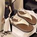 Roman Sandals Women, Flat For Outdoor Wear, New Summer Flip-flops, Super Stylish With Skirts, Toe-post Beach Shoes_vogvips.com