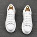 Spring And Autumn Men's New Casual Low-top Cowhide Multi-functional High White Shoes Trend Plate_vogvips.com
