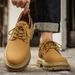 European Warm Series 2025 Autumn Low-top Martin Shoes British Style Short Classic Work Men's Boots Trendy Mid-top_vogvips.com
