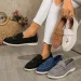 LeFu Shoes Plus Size Casual Women's Single Shoe 2025 Spring Autumn New Style European And American Foreign Trade Lazy Bean Shoe_vogvips.com