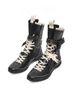 Women Boxing Boots Cowhide Version~Flat Inner Height Increasing Martin For Women 2025 New Boxing Suede Leather Lace-Up Short German_vogvips.com