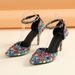 Women's Shoes new single shoes women's low top pointed fashion bags princess student color matching mid heel single shoes wedding banquet shoes_vogvips.com