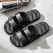 Summer Plus Men's Anti Slip Outerwear, Trendy Massage, Bathroom Shower, One Line Slippers, Youth Dormitory Shoes_vogvips.com