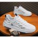 New Men's Fashion Mesh Breathable Sneakers Comfortable Running Shoes For Men Outdoor Student Sports And Leisure Board Shoes_vogvips.com
