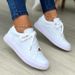 New Casual Round Head Thick Bottom Front Lace Up Fashion Comfortable Sneakers_vogvips.com