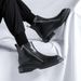 European Warm Series 2025 Autumn New Men's Workwear Mid-Heel Square Flat Toe Mid-Cut Low-Cut Side Zipper Martin Boots 4512-R_vogvips.com